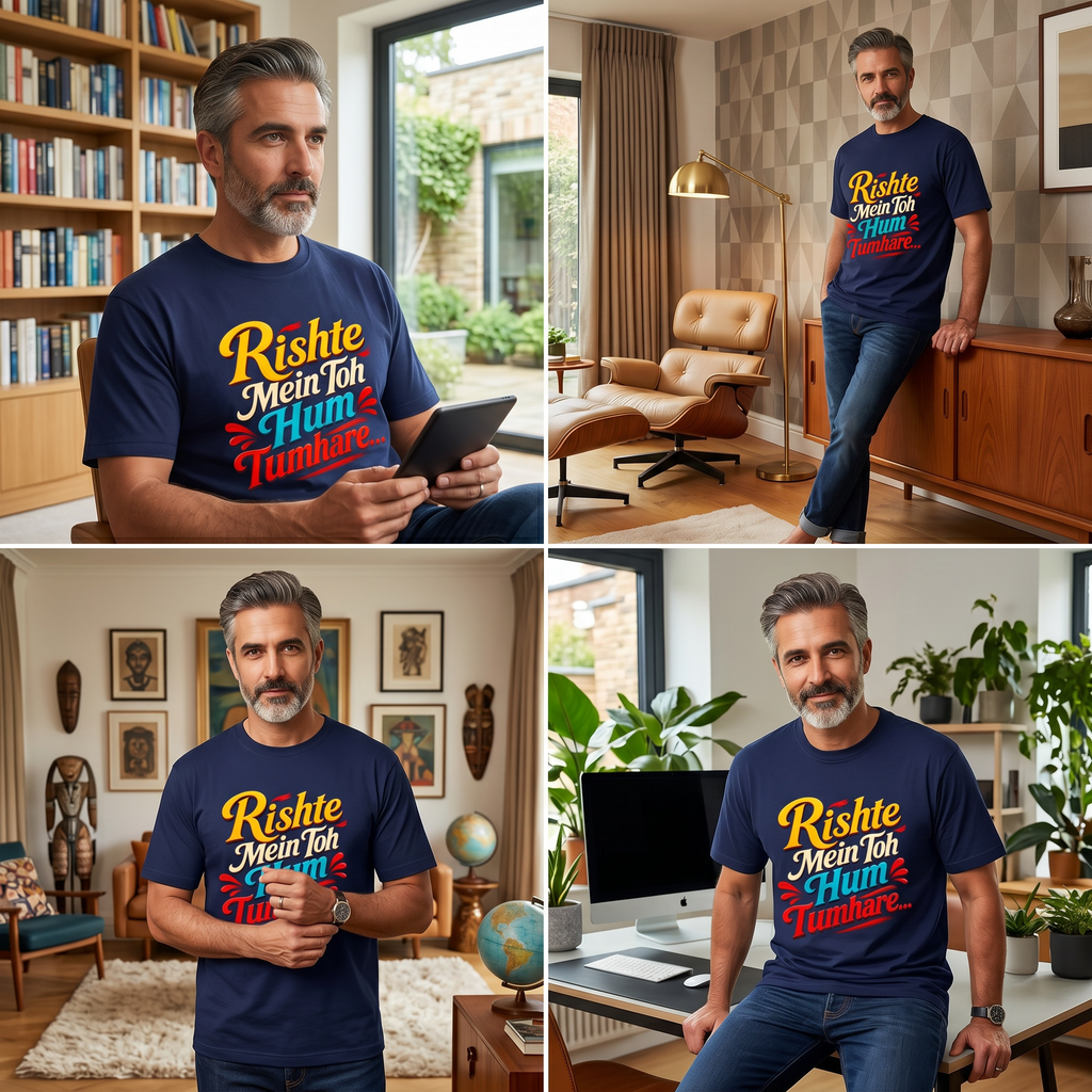 Rishte Mein Toh Hum Tumhare | Unisex Classic Crew T-Shirt