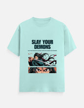 Slay Your Demons - Unisex Classic Crew T-Shirt - Stay BesharamFront_1_c_53.jpg