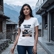 Slay Your Demons - Unisex Classic Crew T-Shirt - Stay BesharamSlay Your Demons - Unisex Classic Crew T-Shirt