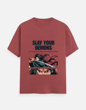 Slay Your Demons - Unisex Classic Crew T-Shirt - Stay BesharamFront_1_c_52.jpg