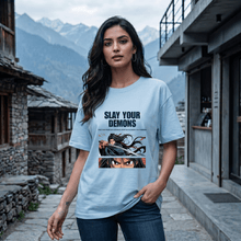 Slay Your Demons - Unisex Classic Crew T-Shirt - Stay BesharamSlay Your Demons - Unisex Classic Crew T-Shirt