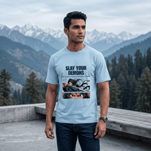 Slay Your Demons - Unisex Classic Crew T-Shirt - Stay BesharamSlay Your Demons - Unisex Classic Crew T-Shirt